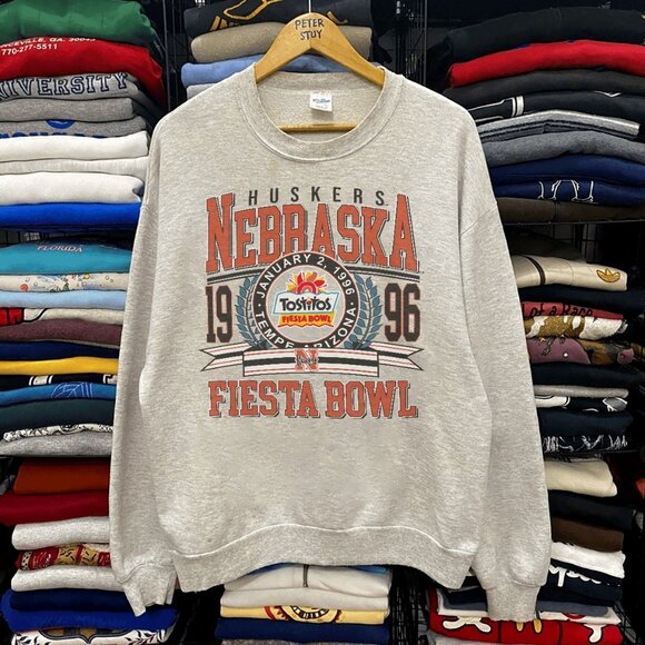 Vintage Nebraska Huskers 1996 Nebraska Cornhuskers Fiesta Bowl Champion Shirt - Picture 1 of 2